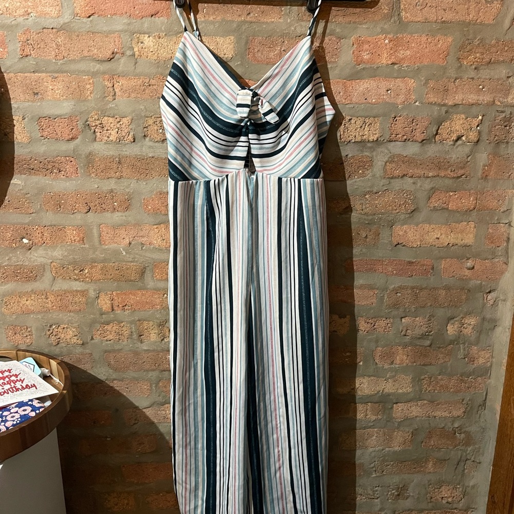 Striped jumpsuit